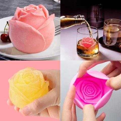 Skanto | 3D Silikon Rose Form Isbit Mold