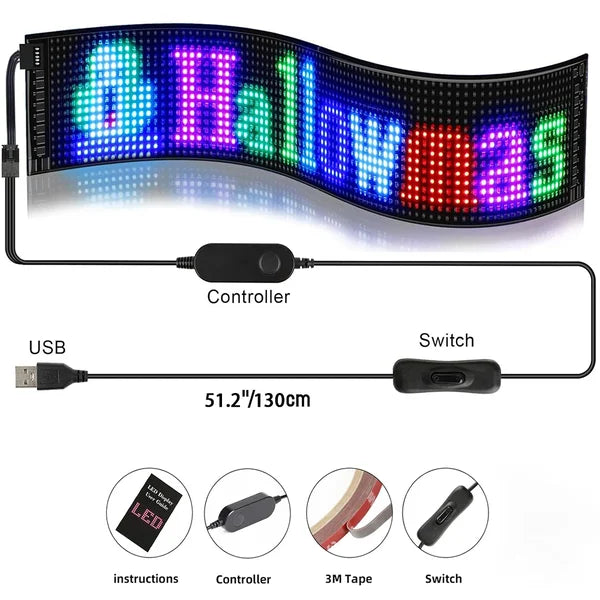 Skanto | Ultrafin fleksibel Bluetooth LED-skjerm