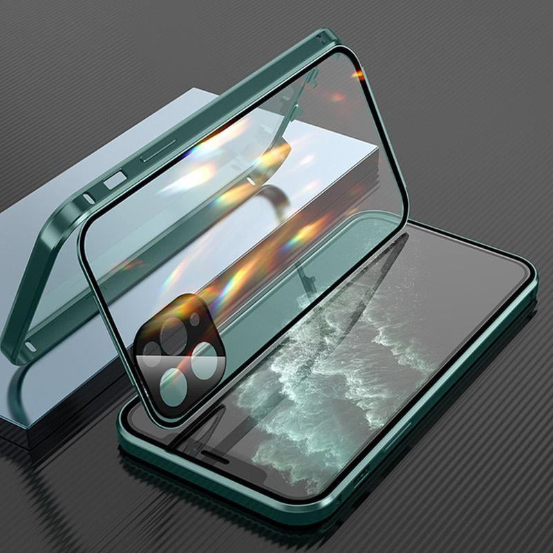 Skanto | Magnetisk herdet glass dobbeltsidig passende for iPhone
