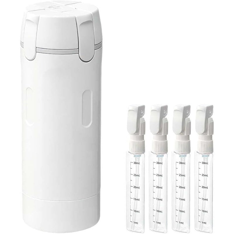 4-i-1 Reise Toalettartikler Dispenser Skanto