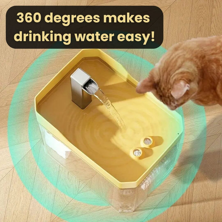 Katt Drikkefontene 360° Sensor 1,5 L Stille | Skanto