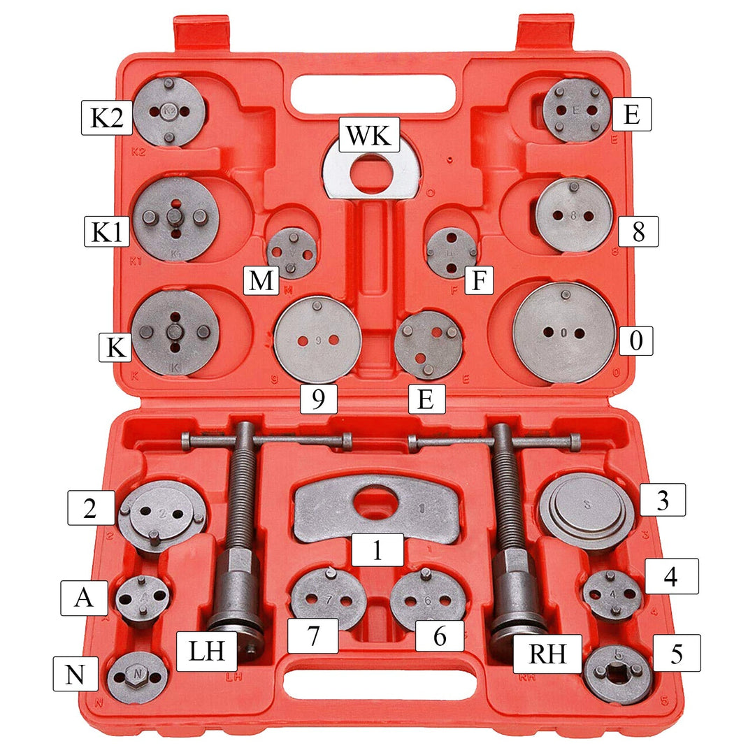 22 PCS Bremskaliper Tilbakestillingsverktøysett Universal | Skanto