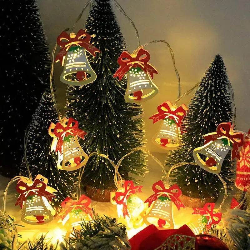 Skanto | Jule LED Lysstreng Julenisse Elg Snømann Xmas Ornament Lys Juledekorasjoner Nyttår Navidad Gave
