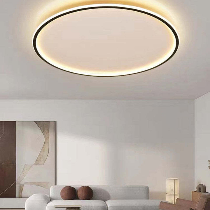 LunaNova - Moderne LED Taklampe Metall/Akryl for Stue og Soverom, Svart/Hvit Design | Skanto
