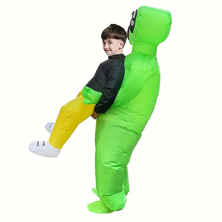 Skanto | Morsomt Inflatable Halloween Alien Kostyme for Menn | Ride On Stil