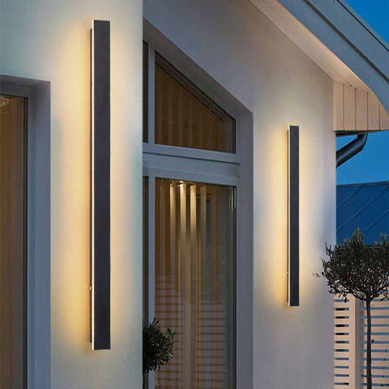 Zenith – Kompakte LED-vegglamper med metallhåndtak for innendørs og utendørs bruk, moderne design for hage og hall