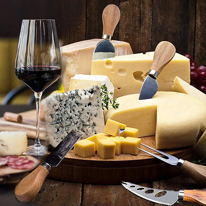 6 stk Rustfritt Stål Ostekniver for Charcuterie-Boards og Bestikk | Skanto