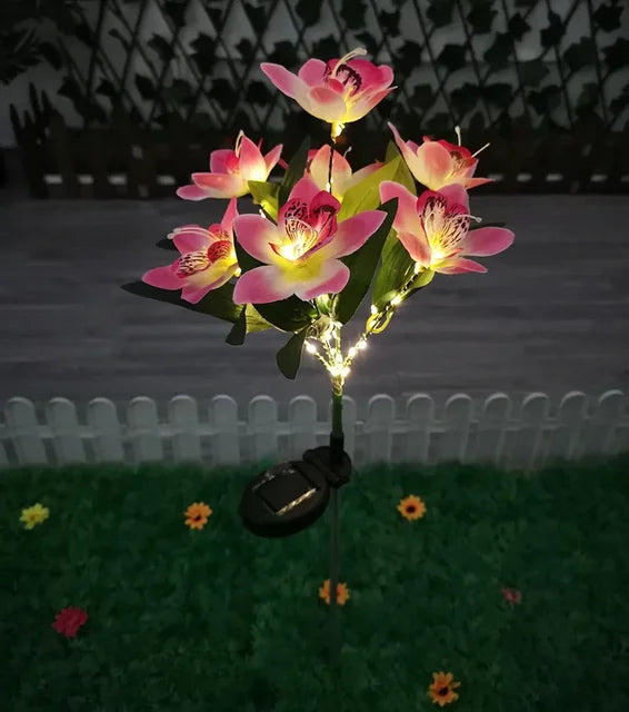 Skanto | Moderne utendørs solbelysning med 7 blomster