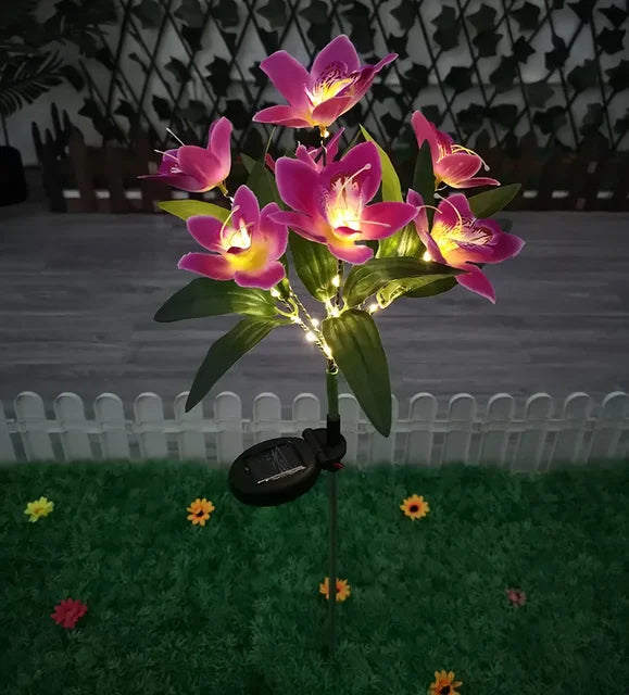 Skanto | Moderne utendørs sollys med 7 blomster