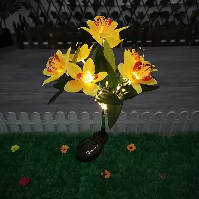 Skanto | Moderne utendørs solbelysning med 7 blomster
