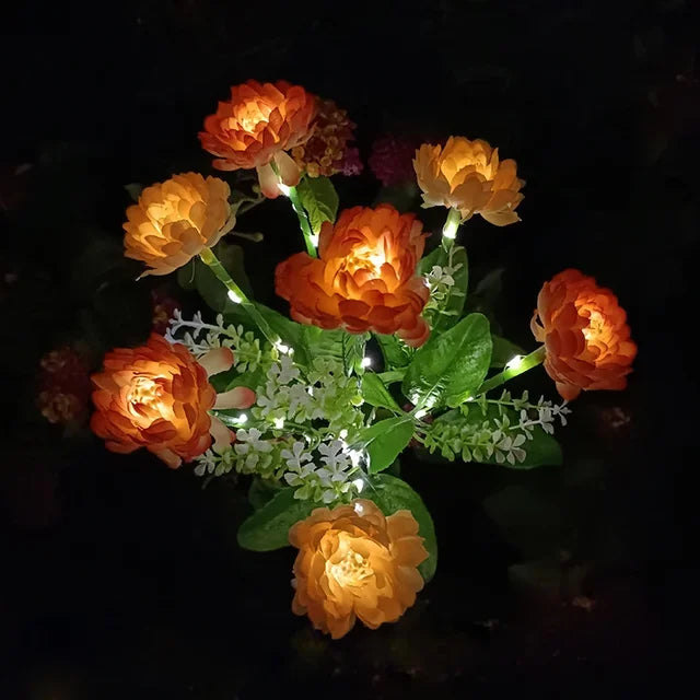 Skanto | Moderne utendørs sollys med 7 blomster