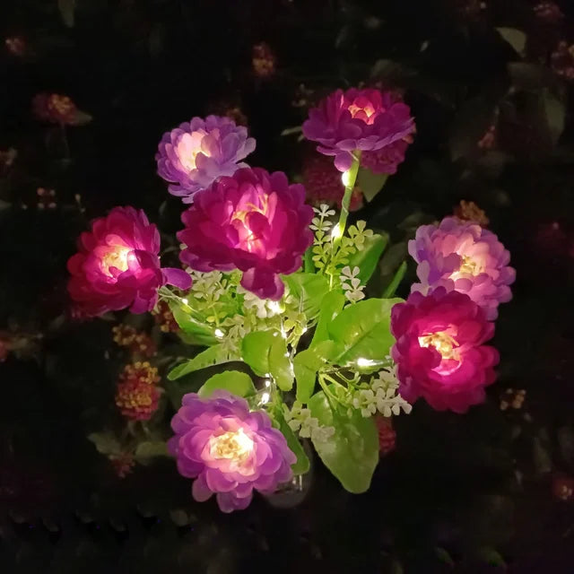Skanto | Moderne utendørs sollys med 7 blomster