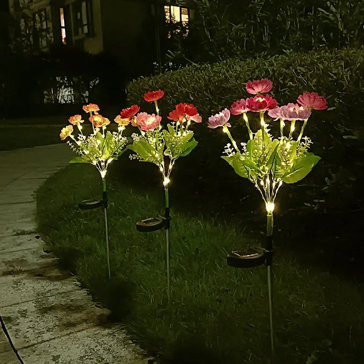 Skanto | Moderne utendørs solbelysning med 7 blomster