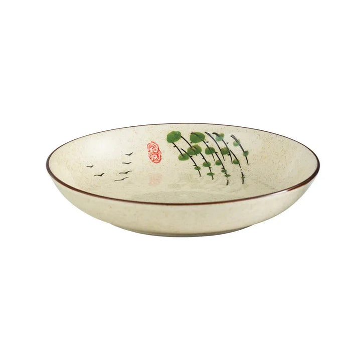 7" og 8" Underglaze Keramisk Rund Tallerken Husstands Kjøkkenverktøy | Skanto