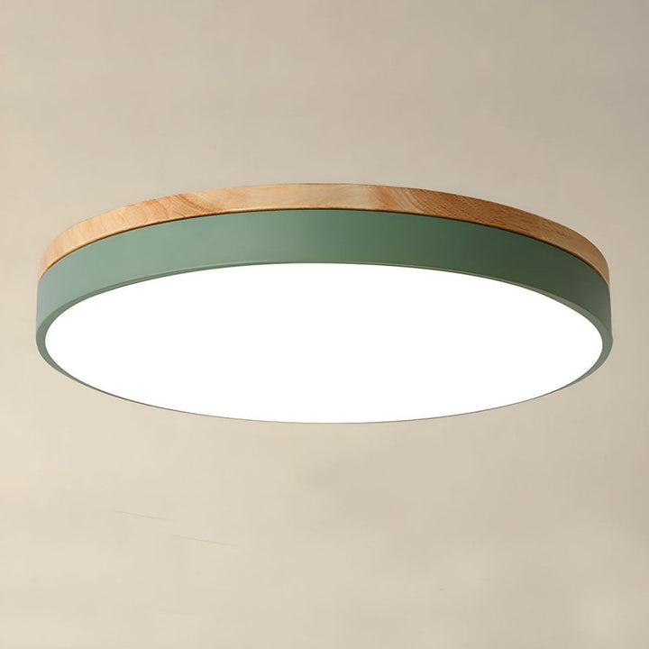 Skanto | Taklampe Naturlig Tre Flush Mount Fixture