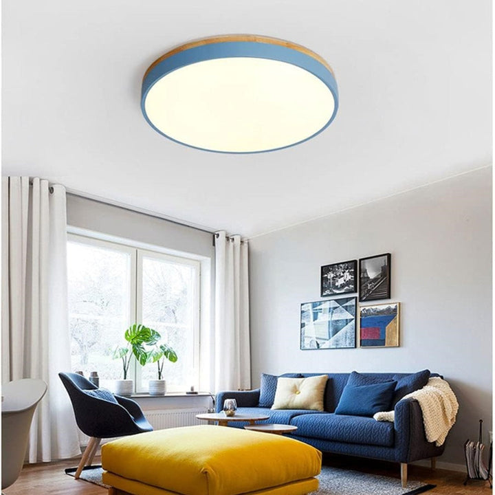 Skanto | Taklampe Naturlig Tre Flush Mount Fixture