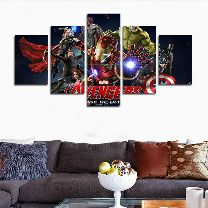 Sett med 5 Avengers-lerret