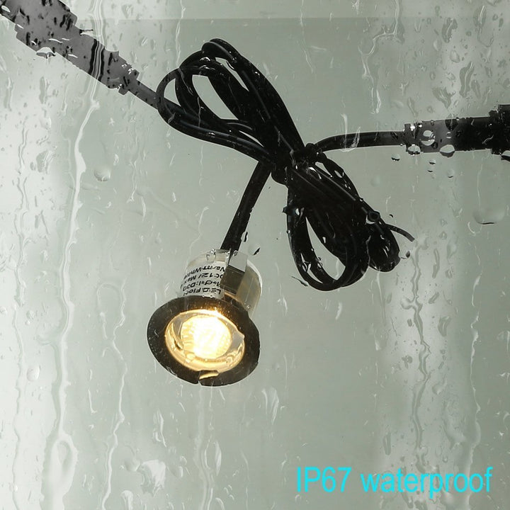 Skanto | Fvtled 10-Pack Rgb Led Utendørs Deck Lyskilder, Ip67 Vanntett, Lav Spenning For Hage & Terrasse