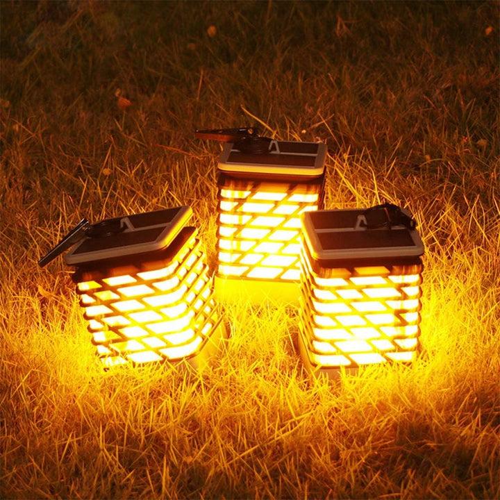 Skanto | Solcelledrevet LED hage lampe med ribbet design – Dekorativ utendørs belysning for hage