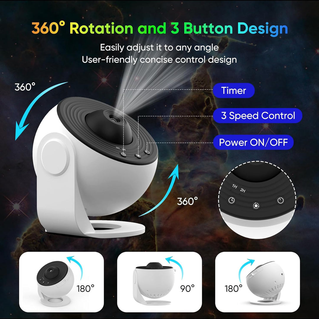 Skanto | 360° Planetarium Prosjektor | Forbedret Avslapning og Stressreduksjon