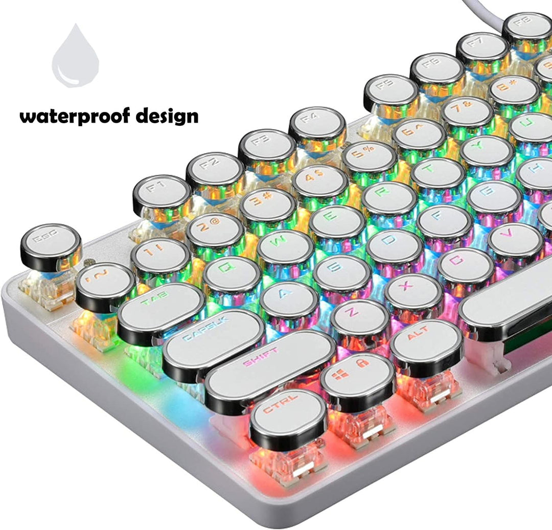 Skanto | 87-Tast Mekanisk Gaming Tastatur RGB Bakgrunnsbelyst Blå Bryter
