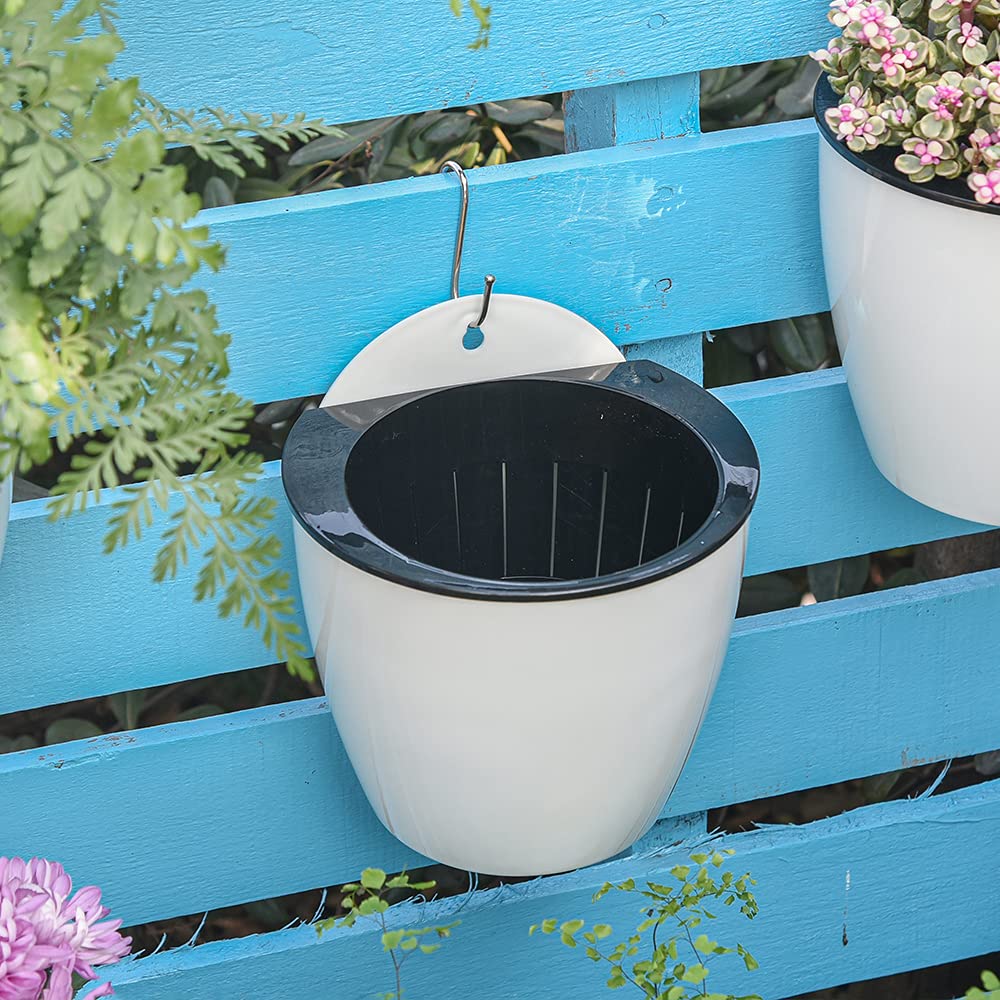 Skanto | Selvvannende hengende planterpotte – Moderne blomsterpotte for veggmontering