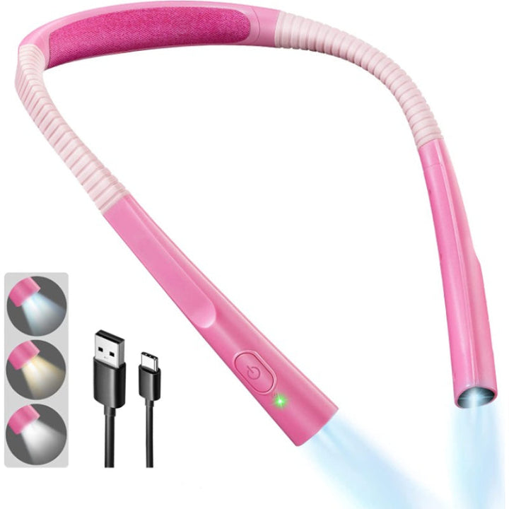 LED-leselampe, egnet for lesing og opplesing, 3 farger, 6 lysalternativer, fleksibel arm, bærbar, holdebar, perfekt for lesing, lesing, camping, reparasjon