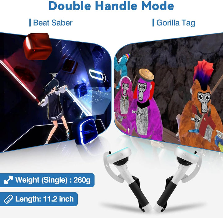 Skanto | VR Kontroller Forlengelseshåndtak for Meta Quest 2 – Kynaro