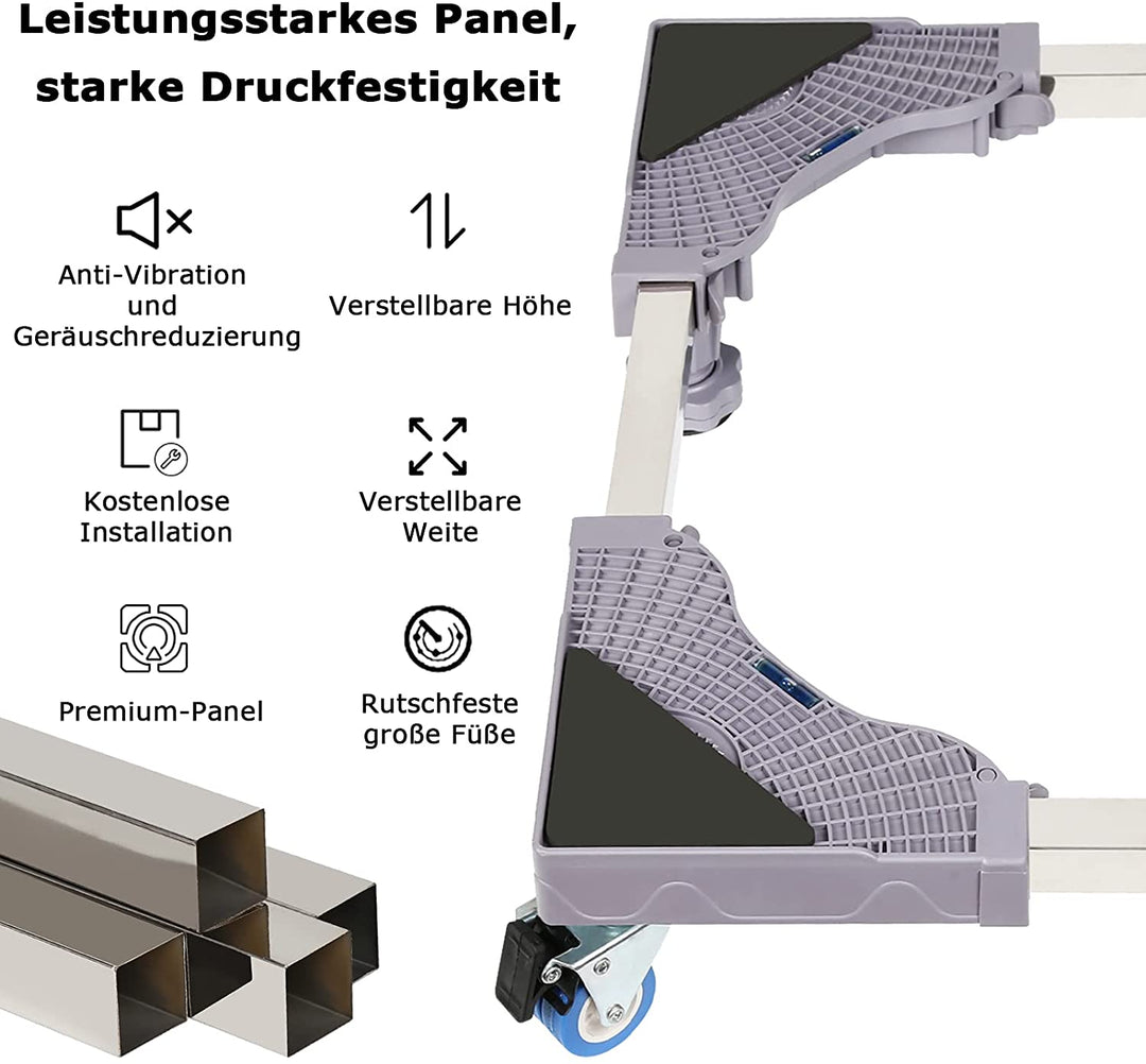 Vaskemaskin stativ justerbart flyttbart | Skanto
