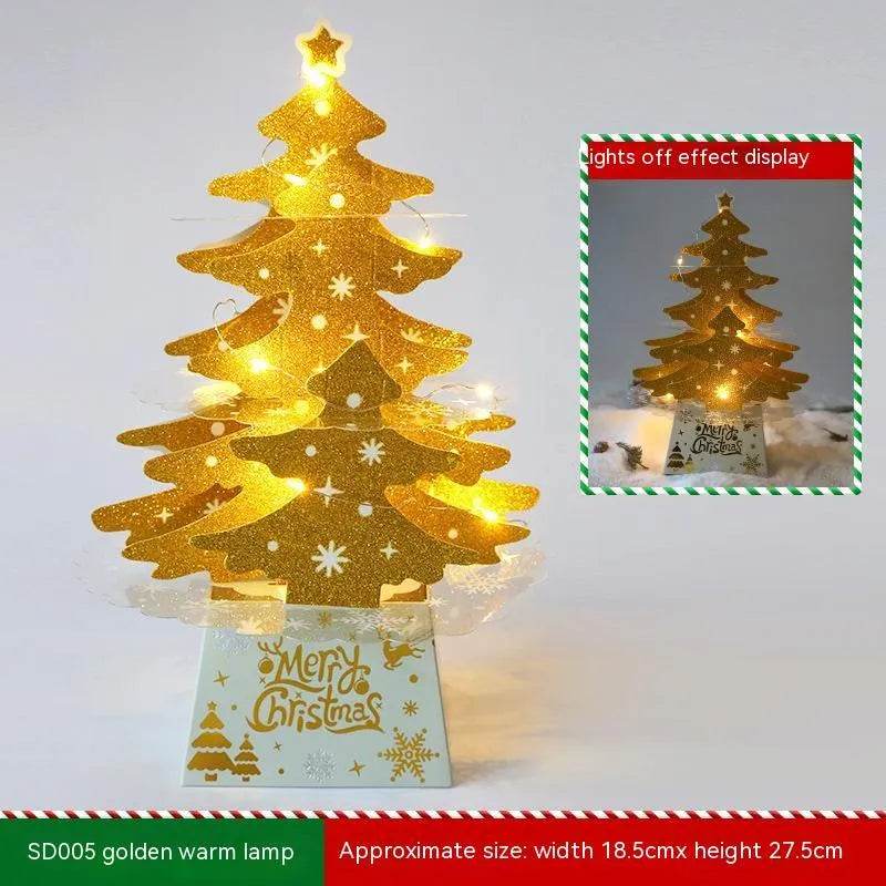Skanto | Juledekorasjoner Mini Desktop Julehilsen Kort Ornamenter