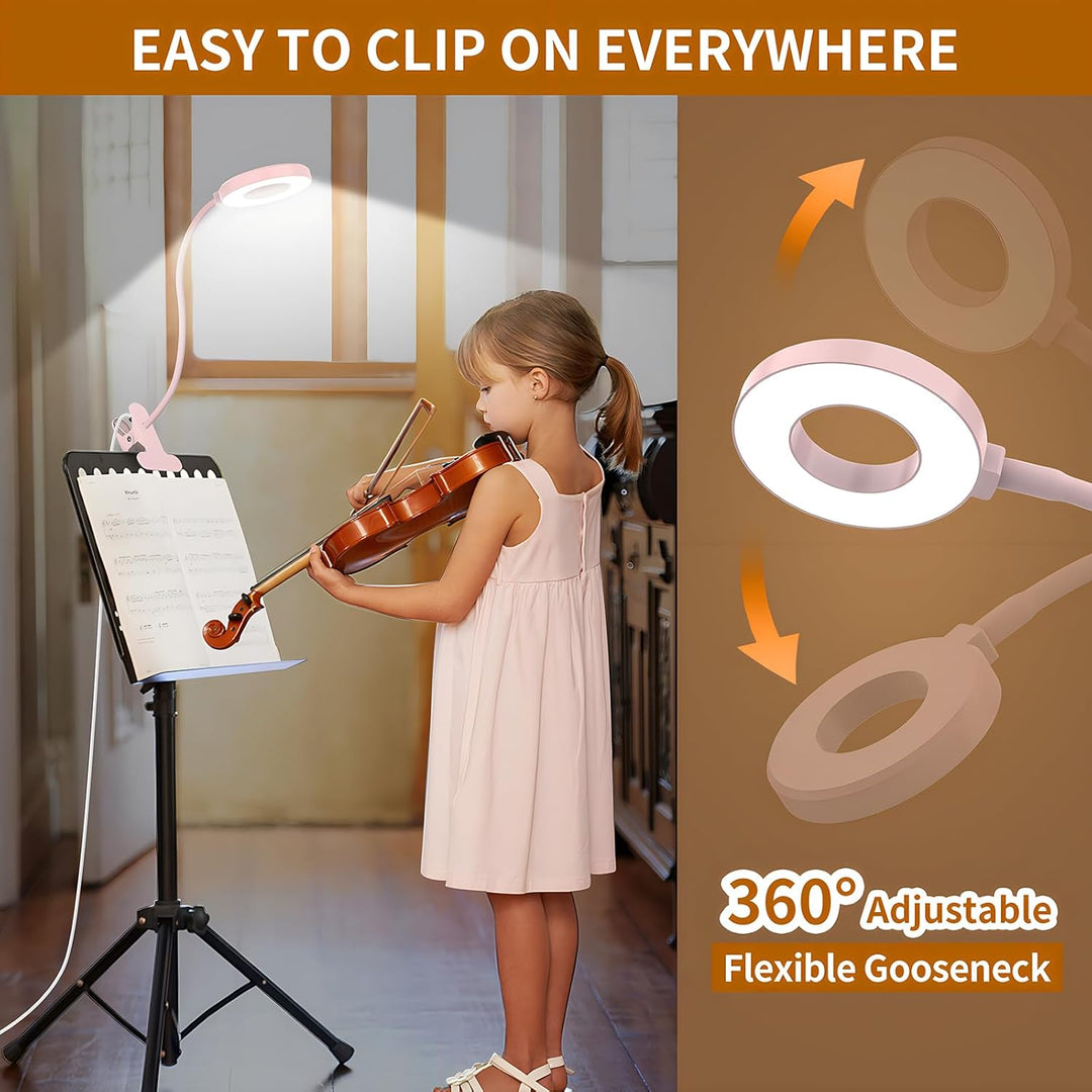 Skanto | 3 Farge Modus LED Skrivebord Klem Lampe med & Fleksibel Gås Nakke – Selvara (1+1 GRATIS)