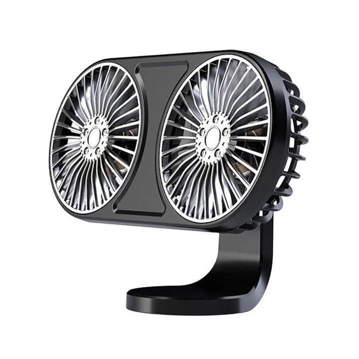 360° Roterende Dual-Head USB Bilvifte med Ambient Belysning | Skanto