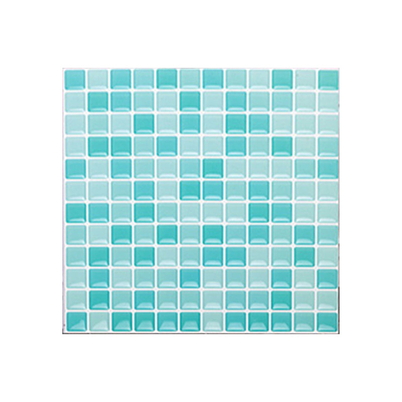 Plast mosaikkfliser med selvklebende plast, vanntett mosaikkflis med selvklebende plast og firkantet form