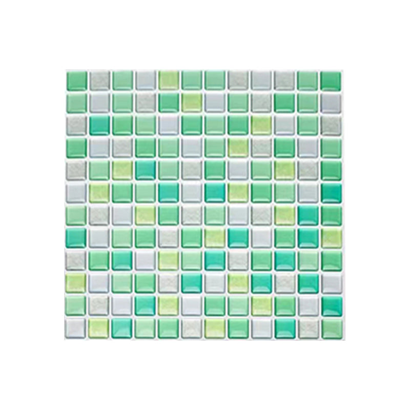 Plast mosaikkfliser med selvklebende plast, vanntett mosaikkflis med selvklebende plast og firkantet form