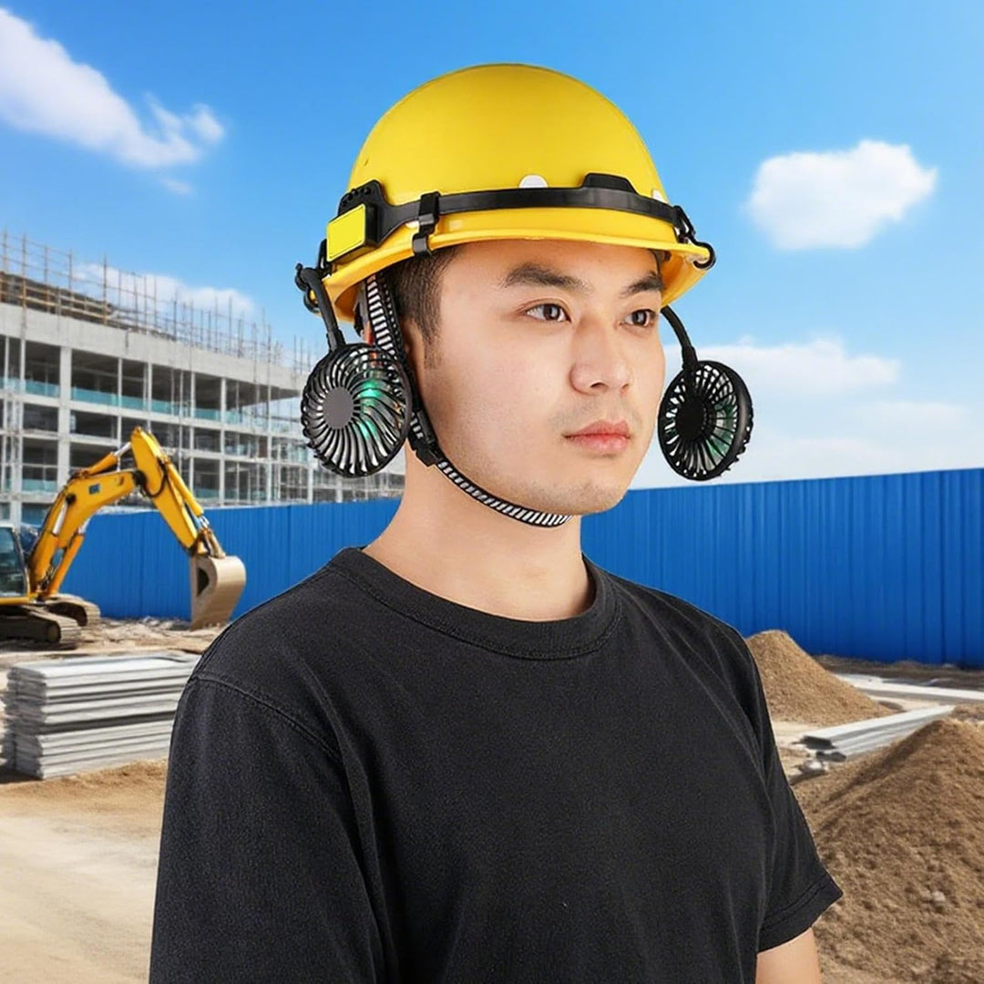Skanto | Ventilated Construction Helmet with Adjustable Cooling Fan – Biniveil
