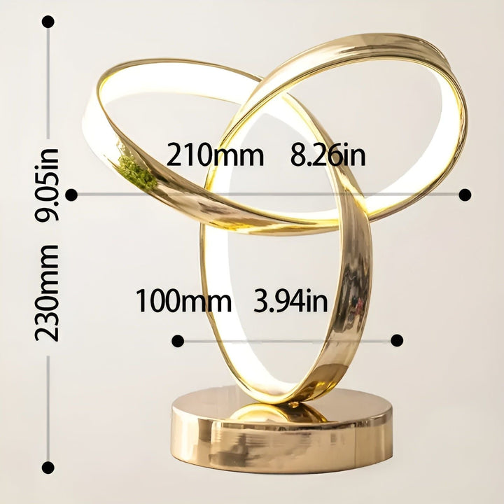 Skanto | Lampe - Luksus Gull Möbius Ring Skrivebords Leselampe