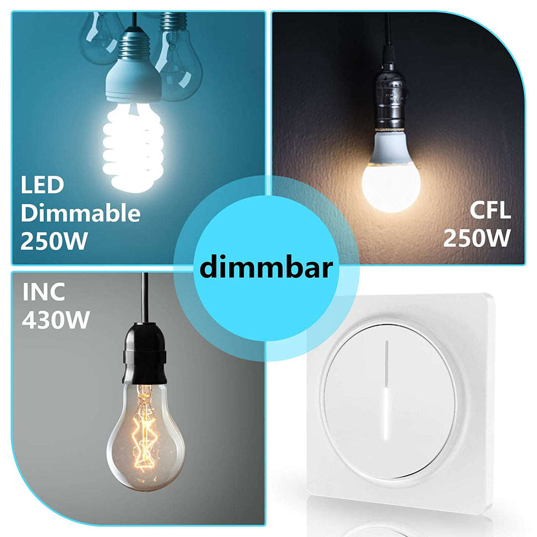 Smart Dimmer Dimmerbryter Berøring med Fjernkontroll | Skanto