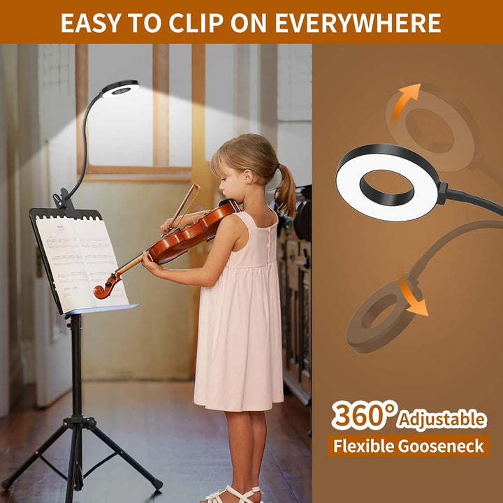 Skanto | 3 Farge Modus LED Skrivebord Klem Lampe med & Fleksibel Gås Nakke – Selvara (1+1 GRATIS)