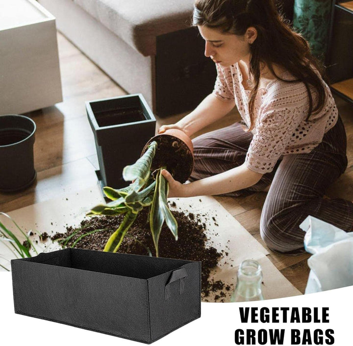 Skanto | Faltbar oppbevaringsboks laget av filt for planter med håndtak