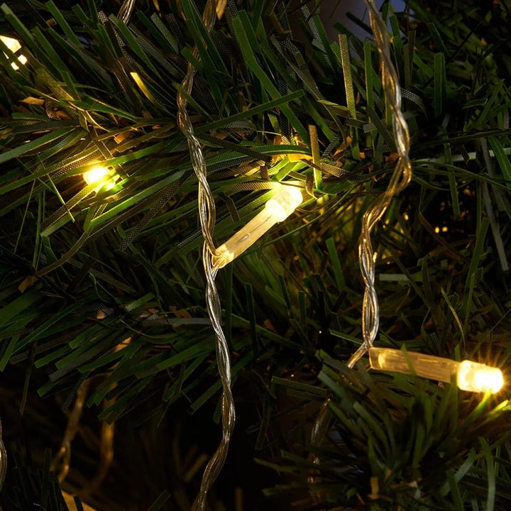 Skanto | Kemooie 500 Led Julelys, 50M Vanntette Lyslenke For Utendørs Dekor, Varme Hvit
