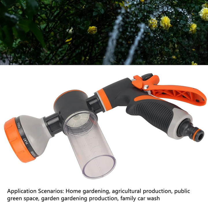 Frendorf | Hage Vanning Skum Sprayer 8 Moduser Høytrykk Hånddusj