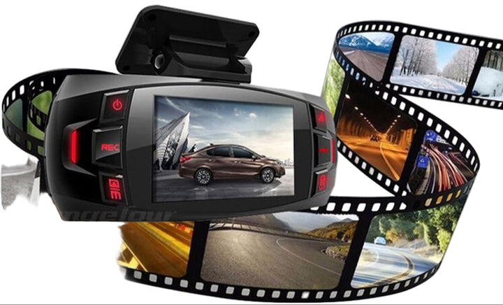 Skanto | Dual Camera Dash Cam 2.7" LCD med 170° Vidvinkel og Ryggekamera