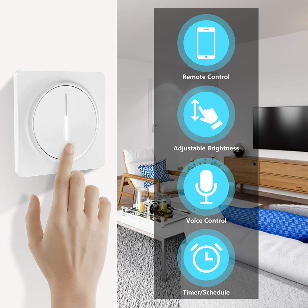 Smart Dimmer Dimmerbryter Berøring med Fjernkontroll | Skanto