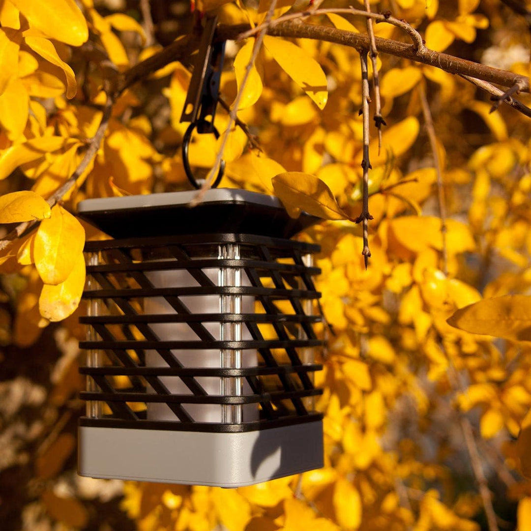 Skanto | Solcelledrevet LED hage lampe med ribbet design – Dekorativ utendørs belysning for hage