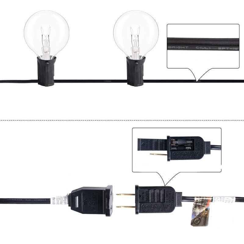 Skanto | Royaleva Utendørs Dimmable Lyslenker - 20 fot LED Ambient Belysning