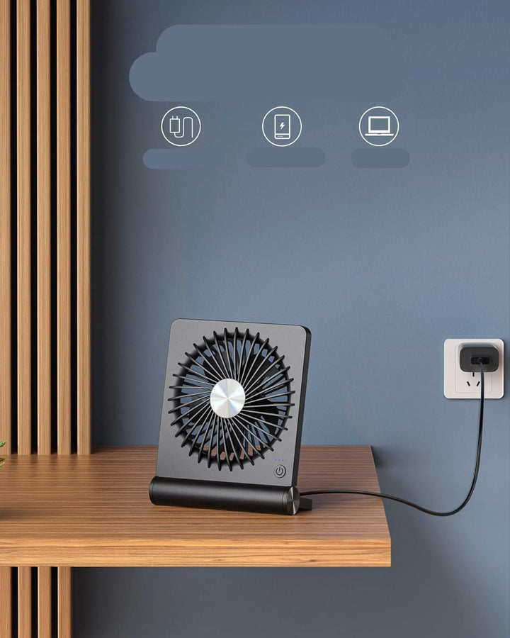 Ultra-Stille Bordvifte med USB – Kompakt og Kraftig | Skanto