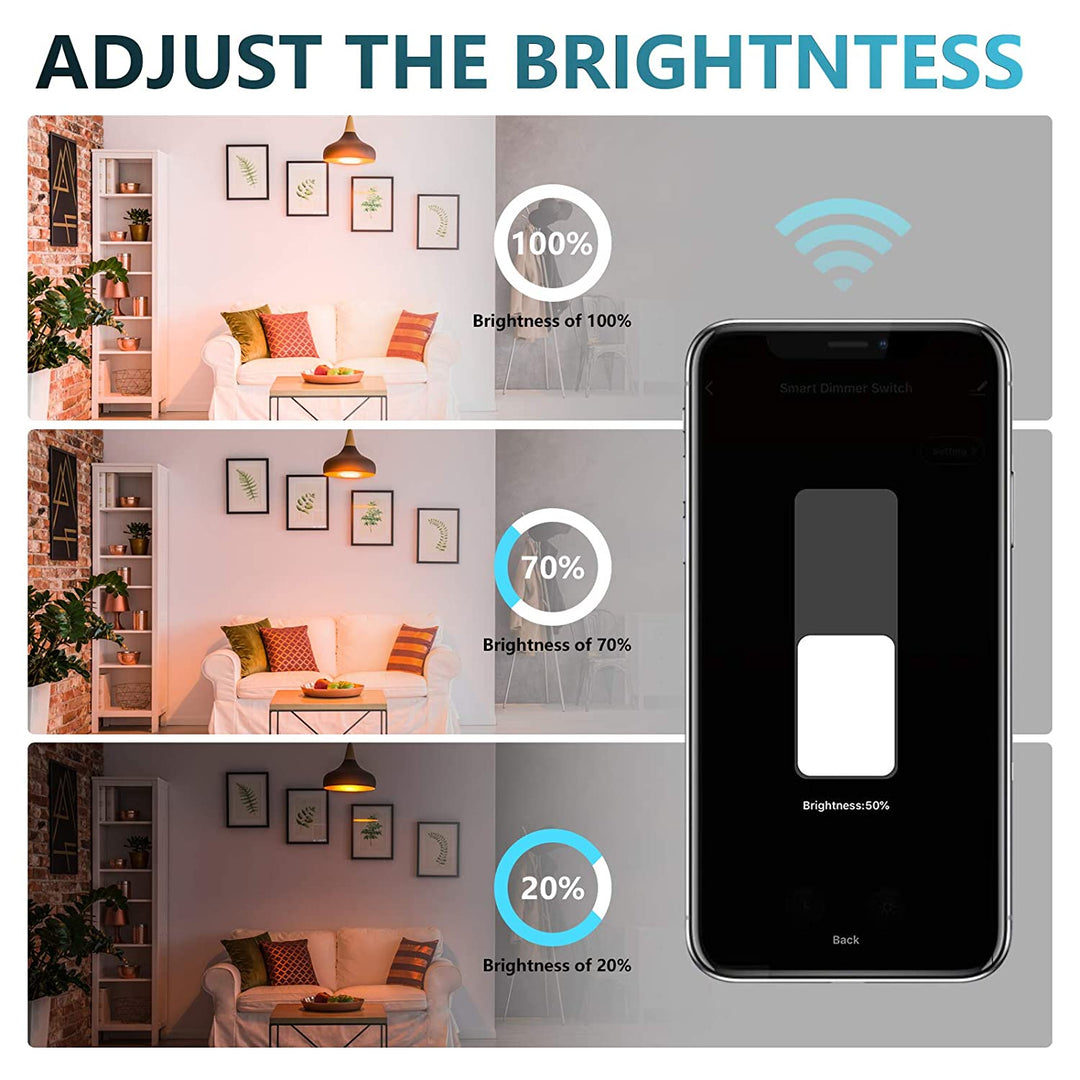 Smart Dimmer Dimmerbryter Berøring med Fjernkontroll | Skanto