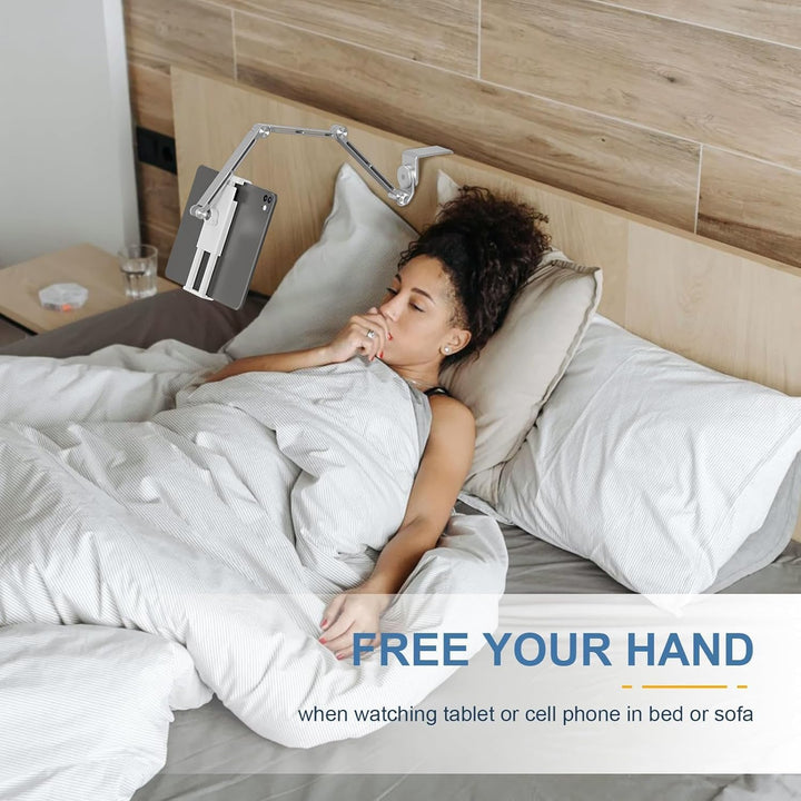 Skanto | Justerbart Aluminium Tablet Bordstativ med 360° Rotasjon – Movaro