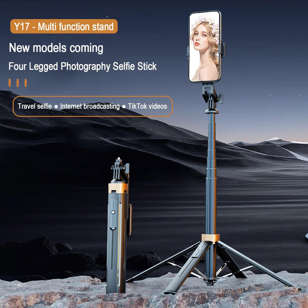 Skanto | 70" Sammenleggbar Bluetooth Quad-Pod Selfie Stativ