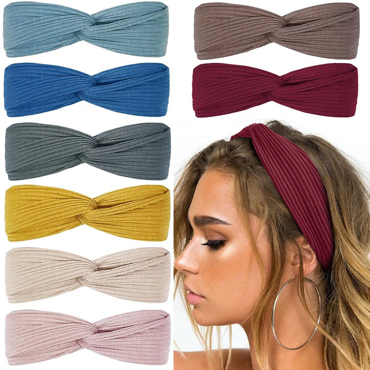 Skanto | Ribbet Twist Hodebånd – Boho Design